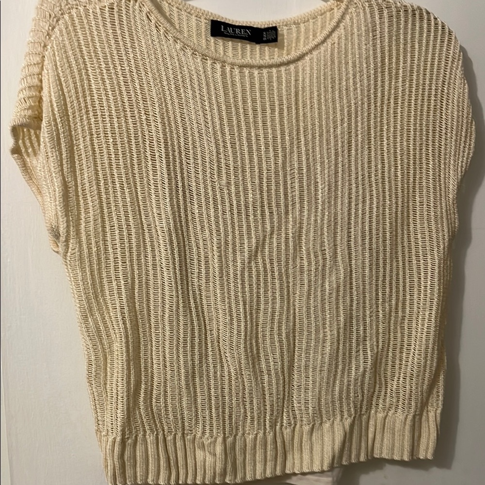 Ralph Lauren Ivory Textured Sweater
